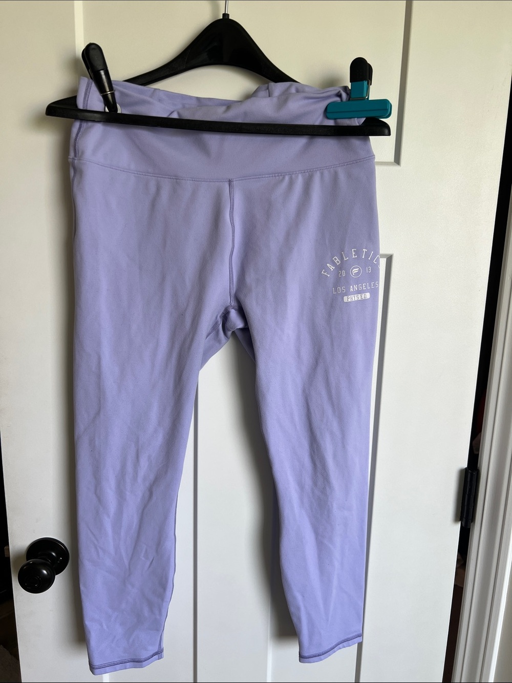Fabletics PowerHold Lavender High-Rise Athletic Leggings